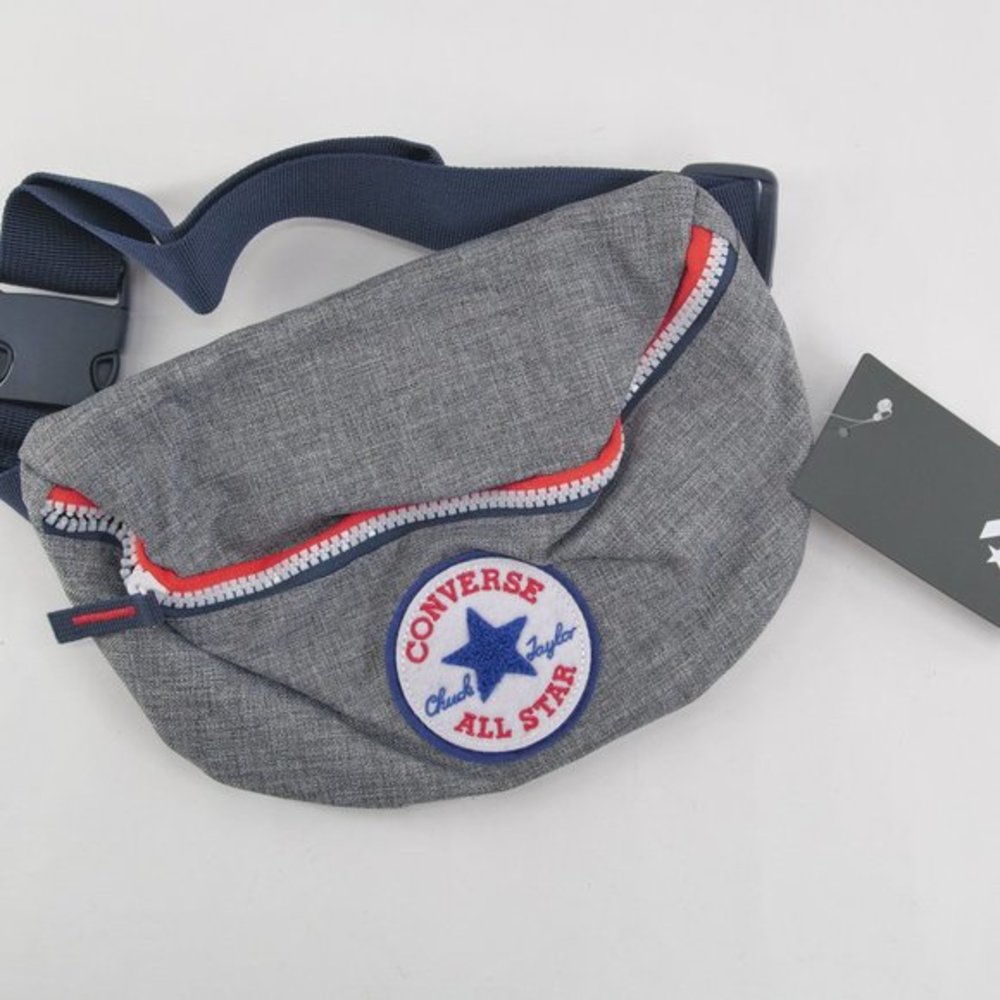 Converse All Star Chuck Taylor Crossbody Bag Fanny Pack White Gray Heather‎ NWT
